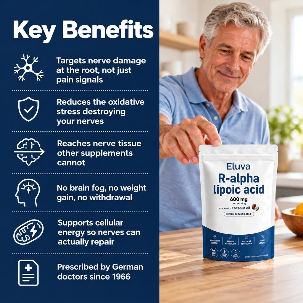 Eluva R-Alpha Lipoic Acid 600mg Softgels